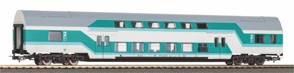 PIKO 53116 - H0 - Doppelstockwagen, DBuz 747.3, DR, Ep. IV - Wagen 1